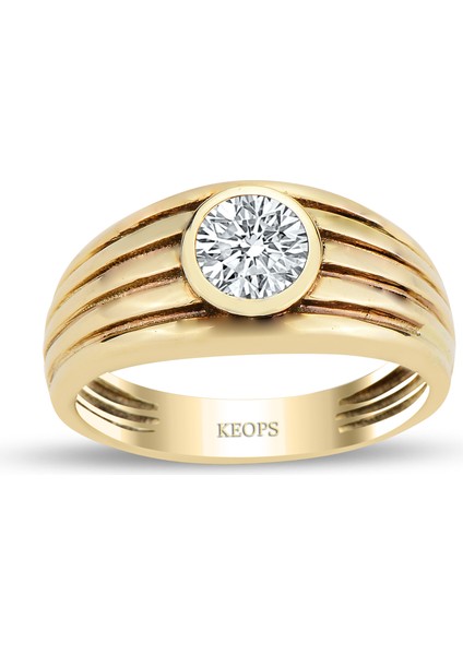 0.56 Karat F Renk Pırlanta Apollon Yüzük - Hrd Sertifikalı