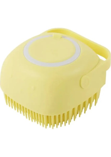 Silikon Banyo Fırçası Yumuşak Pet Banyo Fırçası Köpek Fırçası Kedi Banyo Fırçası Pet Masaj Fırçası Köpekler Için Kediler Evcil Hayvan Bakım Malzemeleri Renk: Sarı (Yurt Dışından)