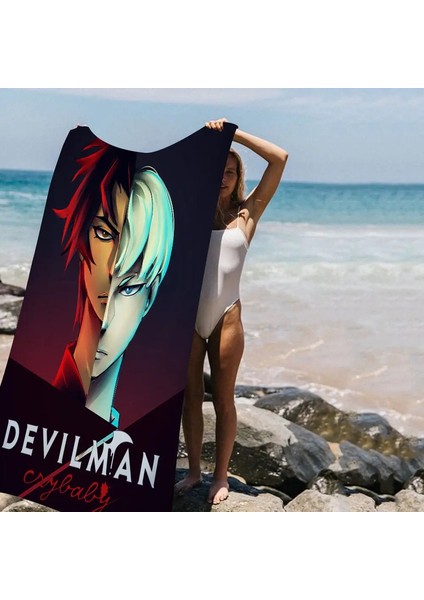 Anime Şeytanman Crybaby Mikrofiber Battaniye Hızlı Kurutma Plaj Havlusu Büyük Boyutlu Baskı Süper Emici Havuzlu Battaniye Renk: Z5/beden: Pamuk 30X30CM (Yurt Dışından)