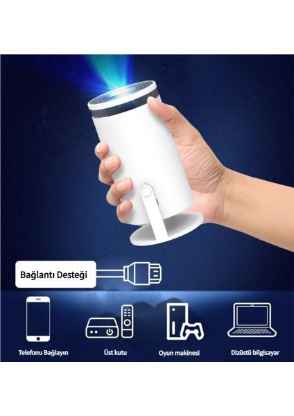 5000 Ansı Lümen Projeksiyon Cihazı - 600P Hdmı/usb Bağlantılı Gündüz Kullanım Için Ev Sinema Sistemi (Yurt Dışından) indirimleri