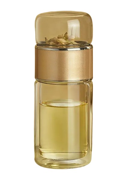 Çift Katmanlı Izole Çay Demleme Bardağı - 280ML Çay-Su Ayrıştırmalı (-20°c Ila 110°C) (Yurt Dışından)