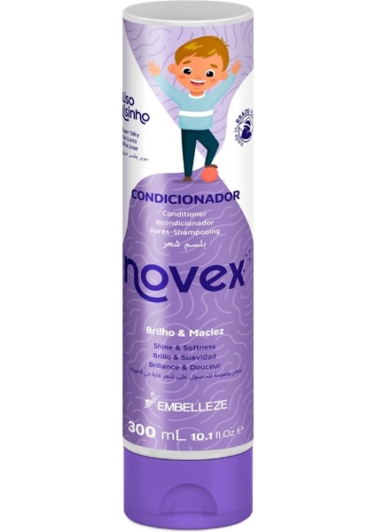 Super Silky - Düz Saçlı Çocuklar Nemlendirici Saç Kremi 300 ml