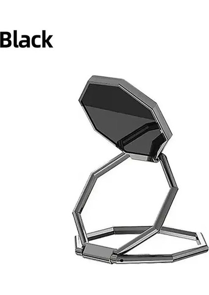 360 ° Döndürülebilir Cep Telefonu Katlanabilir Standı Ultra Ince Telefon Yüzüğü Standı Çok Açılı Taşınabilir Masaüstü Altıgen Dedikodu Metal Stancolor: Gümüş (Yurt Dışından)