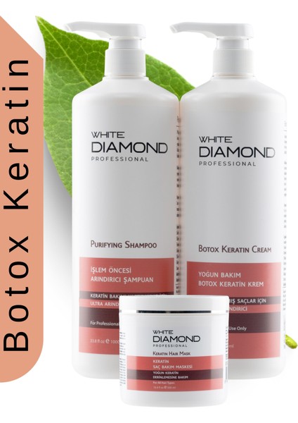 Botox Keratin profesyonel saç bakım yıpranmış saçlar için güçlü etkili onarıcı