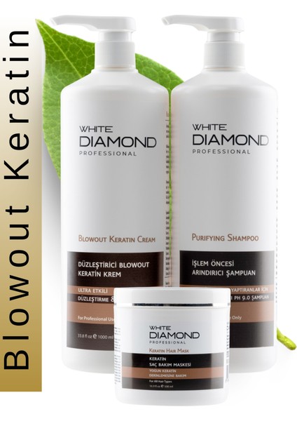 Blowout Keratin Profesyonel saç bakım seti ultra etkili düzleştirici&canlandırıcı