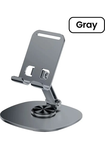 Evrensel Katlanabilir Masa Telefon Tutucu 360 ° Dönen Metal Braket Masaüstü Telefon Tutucu Stand Taşınabilir Tablet Holdercolor: Mor (Yurt Dışından)