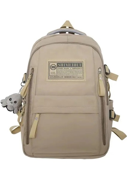 2025 Trend Bireysellik Öğrenci Sırt Çantası Büyük Kapasite Moda Boy Backpack Bilgisayar Çantası Okul Çantası Renk: Gösterildiği Gibi (Yurt Dışından) fiyatları