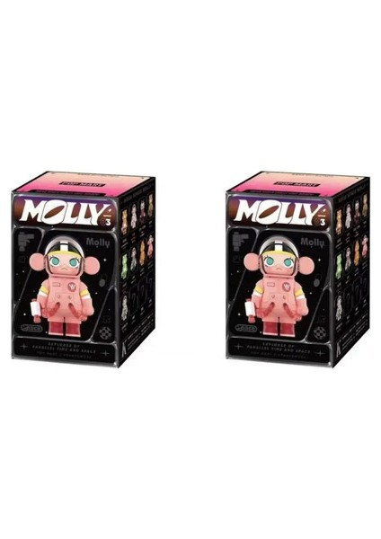 Bubble Mart Koleksiyonu Yasemin Kutusu Mega Uzay Molly% 100 Yıldönümü Serisi Üçüncü Nesil Süs Handomdacolor: Random Seçin (Yurt Dışından)