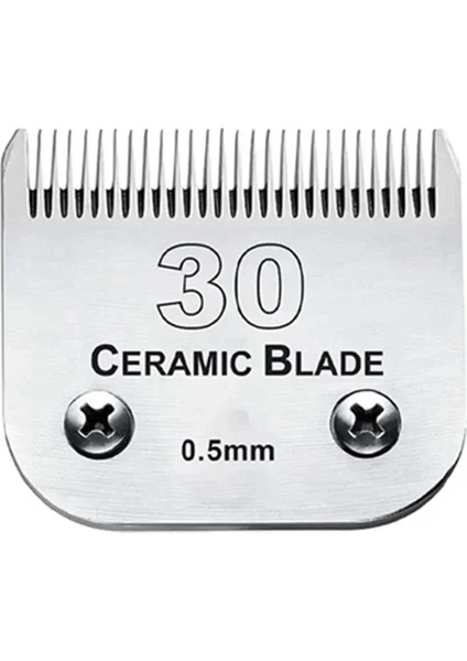Çıkarılabilir Evcil Köpek Tımar Kesme Klipsi Seramik Kenar Bıçağı Çoğu Andis, Oster A5, Wahl KM10 Serisi Clippers Renk: No.30 (0.5mm)- (Yurt Dışından)
