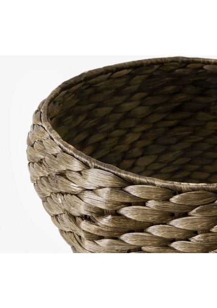 Druvfläder Rattan Saksı 24 cm Su Sümbülü Plastik Iç Kaplama Suya Dayanıklı Saksı fırsatları