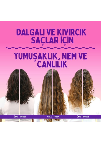 Bouncy Curls Dalgalı ve Kıvırcık Saçları Nemlendiren Saç Kremi 1l modelleri