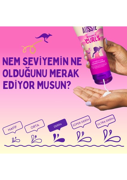 Bouncy Curls Dalgalı ve Kıvırcık Saçları Nemlendiren Saç Kremi 1l