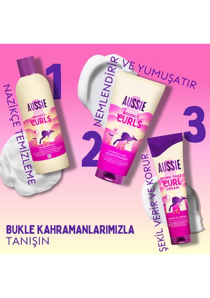 Bouncy Curls Dalgalı ve Kıvırcık Saçları Nemlendiren Saç Kremi 1l