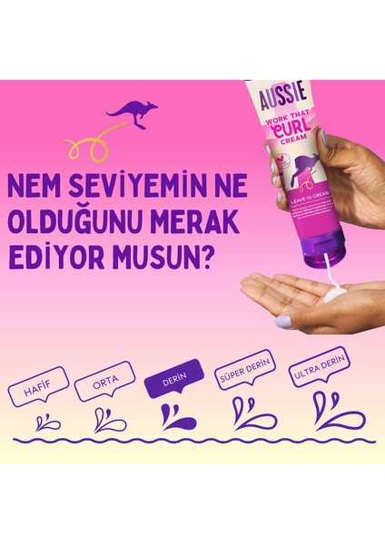 Work That Curl Dalgalı ve Kıvırcık Saçlar Için Durulanmayan Saç Kremi 160 ml