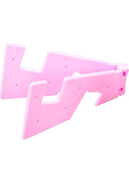 Mini Katlanır Telefon Stand Taşınabilir Masa Telefon Montajı Huawei Iphone 14 13 Pro Samsung Xiaomi Renk: Pembe (Yurt Dışından)