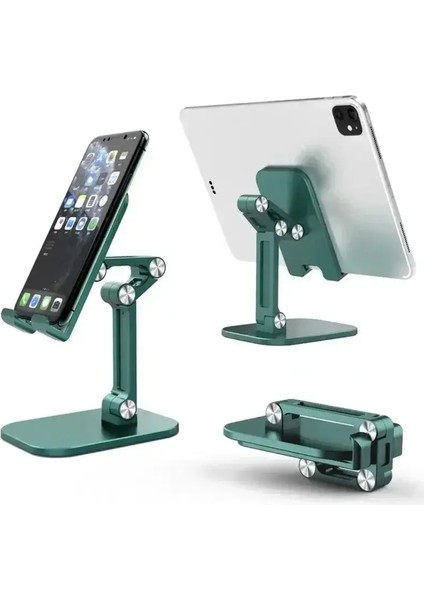 Masa Cep Telefonu Tutucu iPhone iPad Xiaomi Ayarlanabilir Katlanabilir Masaüstü Tablet Tutucu Evrensel Tablo Cep Telefonu Standcolor: Yeşil (Yurt Dışından)