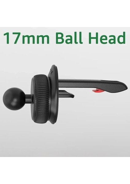 17MM Top Kafa Hava Outletleri Telefon Desteği Evrensel Araba Telefon Tutucu Taban Araba Hava Havalandırma Cep Telefonu Tutucu Mountcolor: Siyah (Yurt Dışından)