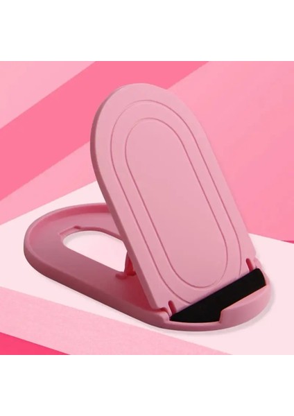 Cep Telefonu Standı Plastik Katlanabilir Masaüstü, Cep Telefonu Tableti Evrensel Masa Telefonu Tutucu Taşınabilir Seyahat Tembel Brackercolor: Pembe (Yurt Dışından)