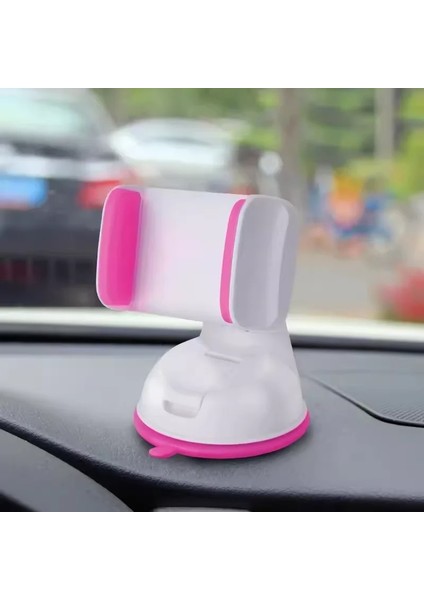 Araba Telefon Tutucu Montaj Güçlü Emme Kupası Ön Cam ve Gösterge Tablosu Iphone 15 14 13 13 Pro Max Samsung Xiaomi Tüm Akıllı Telefon Renkleri: Beyaz Pembe (Yurt Dışından)