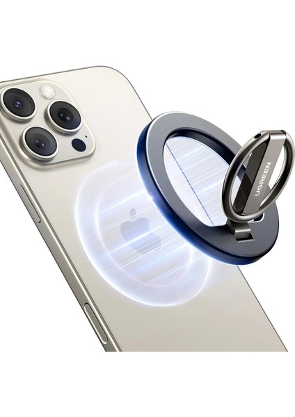Ugreen Manyetik Telefon Yüzük Tutucu Alüminyum 360 ° Döndürme Telefon Stuth Stucksafe Iprop 15 14 13 Pro Xiaomi Samsung Huaweicolor: Manyetik Tutucu (Yurt Dışından)