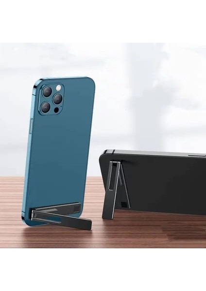 Evrensel Cep Telefonu Tutucu Braketi Manyetik Ultra Ince Katlanabilir Metal Alaşım Masaüstü Cep Telefonu Iphone 15 Için Stand 13 13 Xiaomicolor: Siyah (Yurt Dışından)