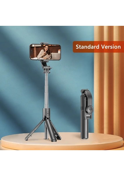 Soyurabilen Bluetooth Uzaktan Kumandalı Selfie Çubuk Tripod, 360 ° Rotasyon, Uzatılabilir Kutup, Doldurma Seçeneği, iPhone Android Phonecolor: Selfie Stick Tripod/paket: Çanta Yok (Yurt Dışından)