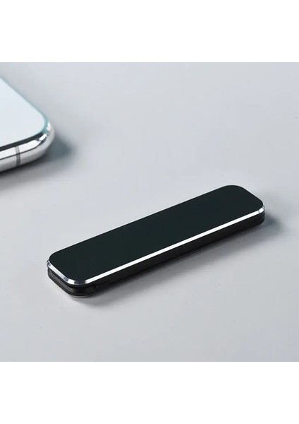 Katlanır Mini Metal Telefon Tutucu Alüminyum Alaşım Katlanabilir Masaüstü Stand 360 Dönen Evrensel Cep Telefon Masası Bracketcolor: Siyah (Yurt Dışından)