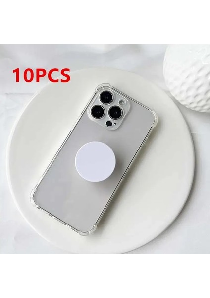 Temiz Cep Telefonu Griptok Katlanabilir Genişleyen Boş Cep Telefonu Stand Tutucular Fonescolor Için Reçine Dıy Için Düz Üst Base: 3 (Yurt Dışından)