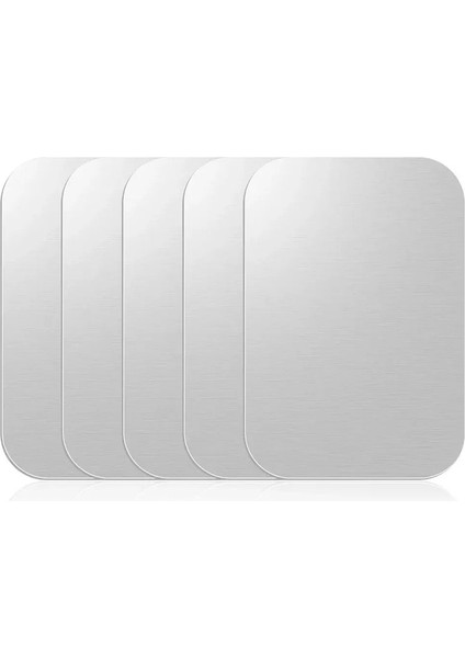 10-1pcs Araç Telefonu Tutucu Çıkartmaları Için Ultra Ince Manyetik Metal Plaka Tablet Cep Telefonu Için Manyetik Yama Çıkartması Stand Montaj Renk: 5pcs Gümüş (Yurt Dışından)
