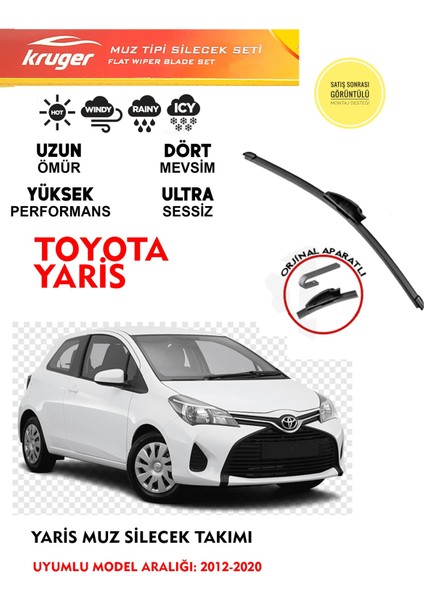 Toyota Yaris Ön Muz Silecek Takımı (2012-2020)