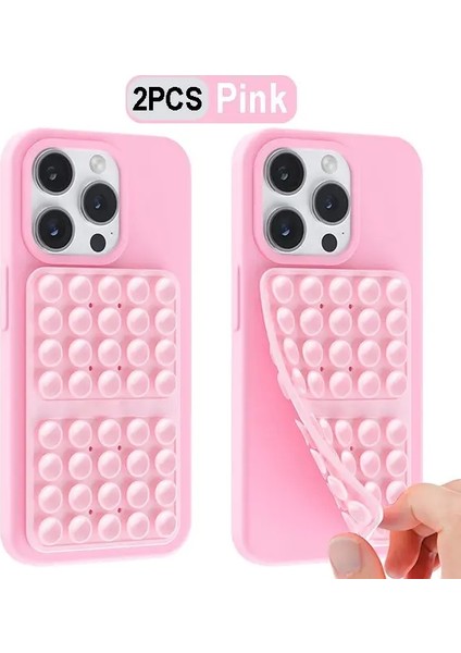 2/4pcs Güçlü Kavrama Telefon Tutucu Çift Taraflı Silikon Emme Telefon Kılıf Montaj Anti-Slip Eller Serbest Cep Telefonu Kavrama Standlar Renk: 2 Pcs Set 4 (Yurt Dışından)