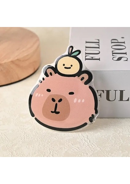 Yeni Japon Kore Tarzı Ins Karikatür Sevimli Eğlenceli Kapia Parmak Hava Yastığı Braketi IPHONE16 Popsockets Hava Yastığı Griptok Kavrama Tokcolor: Kobay 2 (Yurt Dışından)