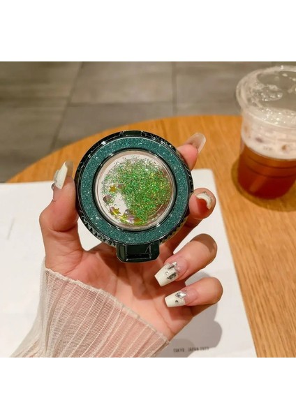 360 Dönen Bling Hızlı Kaplama Parmak Yüzük Tutucu Moda Parçacağı Stand Stant Kavrama Için Cep Telefonu Geri Çıkartma Soketi Bracketcolor: Altın (Yurt Dışından)