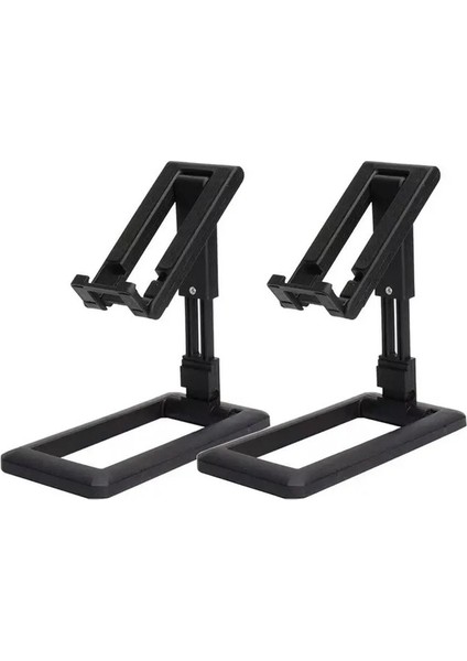 Taşınabilir Cep Telefonu Stand Katlanabilir Cep Telefonu Stand Ölçeklenebilir Cep Telefonu Tembel Telefon Telefon Tutucu Masaüstü Braket Renk: 2black (Yurt Dışından)