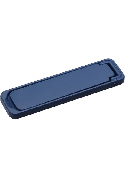 Ultra Ince Mini Metal Katlanır Cep Telefonu Tutucu Alaşım Görünmez Taşınabilir Telefon Kickstand Bracket Masaüstü Telefon Tutucu Stand Renk: Mavi (Yurt Dışından)