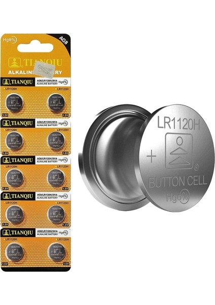 Tıanqıu Ag-8 Alkalin LR1120 Düğme Pil (10LU Paket) *oxford (5047)