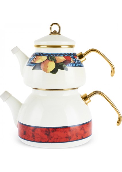 Amalfi Emaye Çaydanlık Takımı