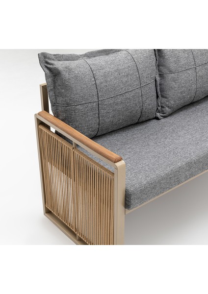 Mina Köşe Takımı Gri-Kahve (Balkon-Bahçe-Mutfak) modelleri