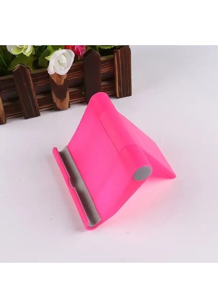 Evrensel Katlanabilir Masa Cep Telefonu Tutucu Montaj Cep Telefonu Tablet Masaüstü Braketi iPhone Mini/pro/max/artı Xiaomi Renk: C11-PEMBE (Yurt Dışından)