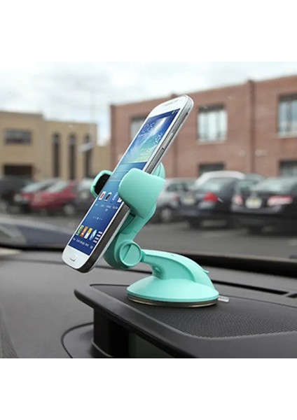 Yeni Araba Telefon Tutucu Ön Cam Araba Montaj Braketi Güçlü Emme Kupası Iphone Samsung Için Cep Telefonu Desteği Stand Renk: Yeşil (Yurt Dışından)