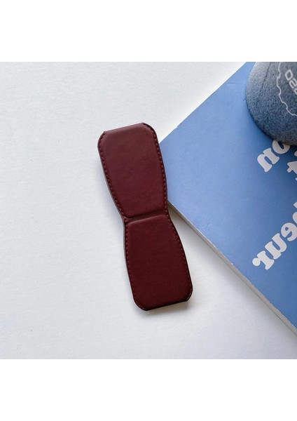 Manyetik Bileklik Parmak Yüzüğü Kavrama Cep Telefonu Tutucu Standı Itme Çekme Etiketi Macunu El Bandı Telefon Tutucu Braket Renk: Kahverengi (Yurt Dışından)