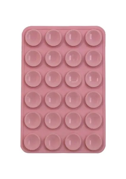 Güçlü Çift Taraflı Emme Kupası Telefon Tutucu Çıkarılabilir Stand Telefon Kılıfı Selfie Videolar Için Eller Serbest Duvar Standı Tutucular Renk: Pembe (Yurt Dışından)