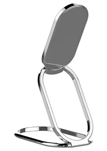 Katlanabilir Kickstand Telefon Montaj 2 Kat Metal Masa Mıknatıs Araba Çok Işlevli Hava Hava Standı Eski A Tüm Tabletler ve Telefonlar Için Renk: Gümüş (Yurt Dışından)
