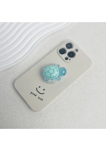 1 Adet Karanlıkta Parlayan Kaplumbağa Telefon Sahibi Mini Reçine Kaplumbağa Tasarımı Genişletilebilir Katlama Standı Mobil Cihazlar Için Kaymaz Abs Kavraması: Lake Blue (Yurt Dışından)