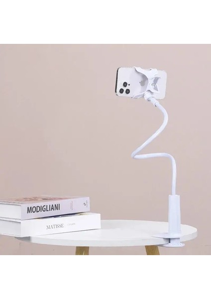 80CM Telefon Tutucu Stand Tembel Braket Başlık Yatağı 360 Iphone Samsung Için Esnek Uzun Kollar Kelepçe Montajı ve 3.5 ~ 6.7 "devicecolor: Siyah (Yurt Dışından)