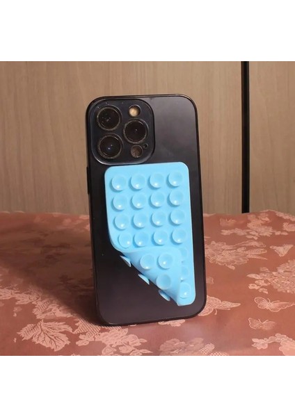 Silikon Emme Kupası Telefon Kılıf Montajı-Iphone Için Çift Taraflı Eller Serbest Güçlü Tutucu Araba Aynası Mutfak Için Banyo Rengi: Mavi (Yurt Dışından)