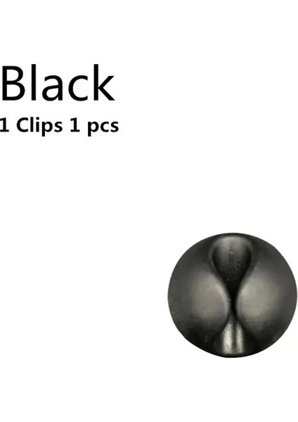 Silikon Kablo Klipsleri USB Tel Masaüstü Yönetimi Uyumlu Klipler Cep Telefonu Şarj Cihazı Kablo Kablosu Organizatör Tutucu Karcolor: 1 Klipler - 1pieces (Yurt Dışından)