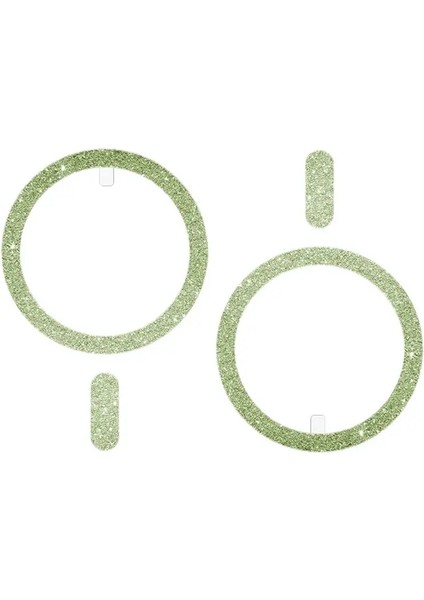 2pcs Magsafe Aksesuarları Için Ultra Yetenekli Parlak Manyetik Plaka Mobil Telefon Mıknatıs Metal Yüzük Sayfası Iphone Pro/max/plus Xiaomi Renk: 2pcs Yeşil (Yurt Dışından)