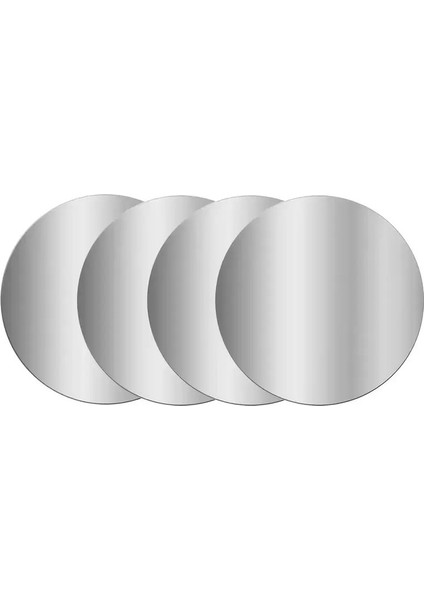 1-10 Pcs Magal Plaka Diski Manyetik Araba Telefon Tutucu Ince Demir Sayfası Çıkartma Diski Tablet Masa Masası Telefon Araba Stand Montaj Yuvarlak Renk: 4PCS-80MM (Yurt Dışından)