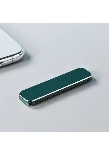 Katlanır Mini Metal Telefon Tutucu Alüminyum Alaşım Katlanabilir Masaüstü Stand 360 Dönen Evrensel Cep Telefon Masası Braket Renk: Yeşil (Yurt Dışından)